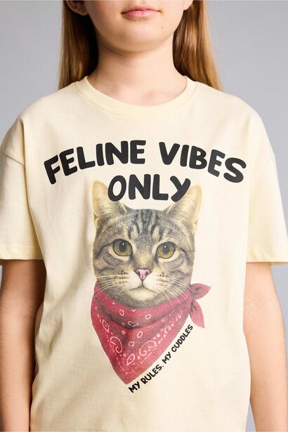 Girl Animal Print Oversize T-Shirt
