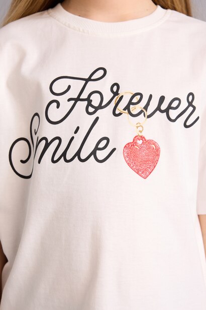 Girl Oversize Printed Short Sleeve T-Shirt