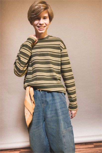 Boy Crew Neck Striped T-Shirt