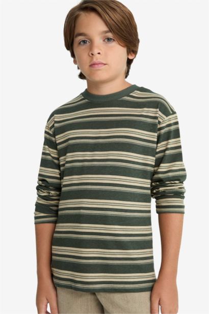 Boy Crew Neck Striped T-Shirt