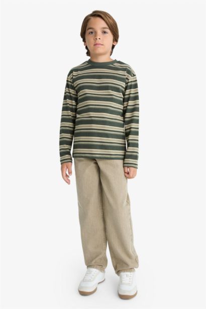 Boy Crew Neck Striped T-Shirt