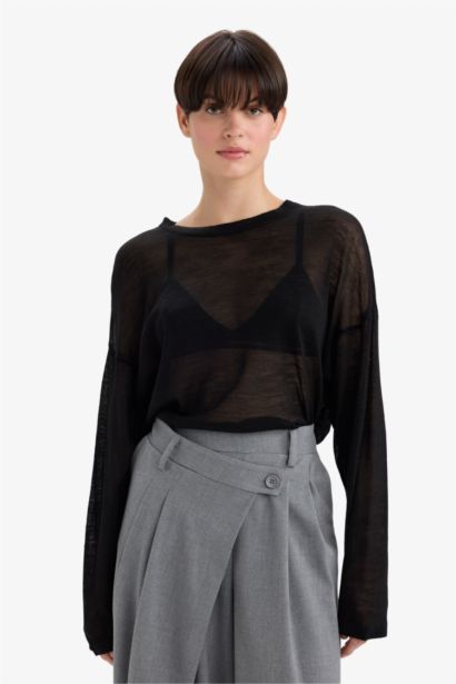 Relax Fit Crew Neck Knitwear Pullover