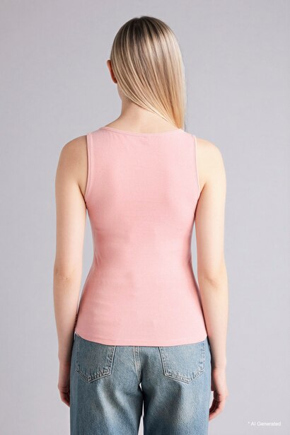 Slim Fit Boat Collar Tank Top