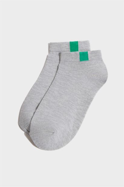 Baskılı 7'li Pamuklu Patik Çorap Erkek Çocuk