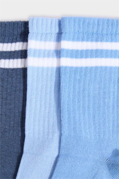 3'lü Pamuklu Uzun Çorap Erkek Çocuk