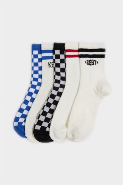 5'li Pamuklu Uzun Çorap Erkek Çocuk