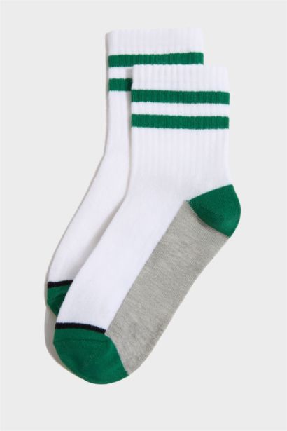 Baskılı 5'li Pamuklu Uzun Çorap Erkek Çocuk