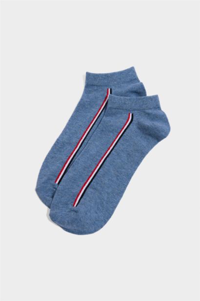 Erkek 7'li Pamuklu Patik Çorap