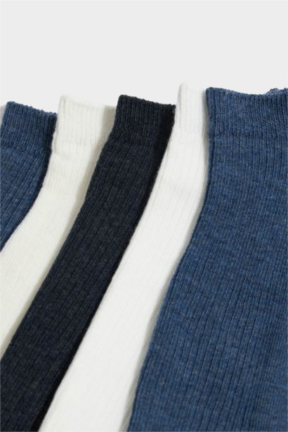 Erkek 5'li Pamuklu Sneaker Çorap