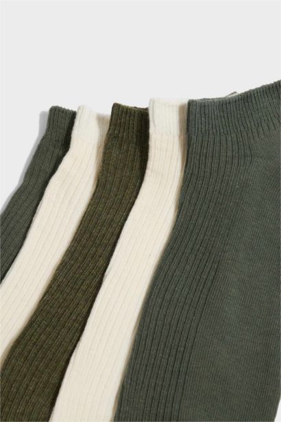 Erkek 5'li Pamuklu Sneaker Çorap