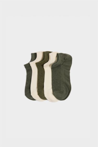 Erkek 5'li Pamuklu Sneaker Çorap