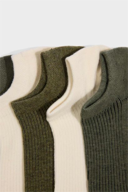 Erkek 5'li Pamuklu Sneaker Çorap