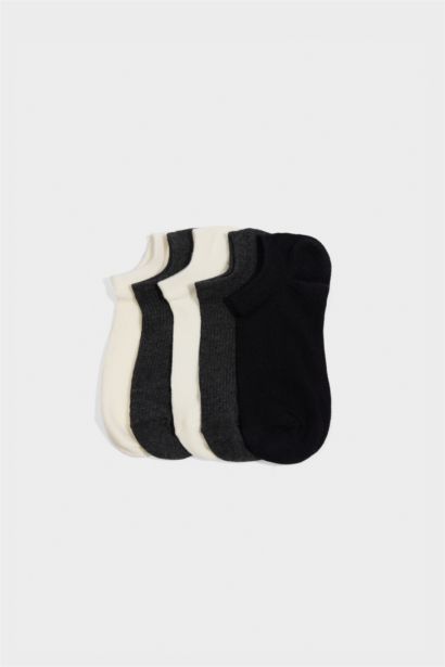 Erkek 5'li Pamuklu Sneaker Çorap