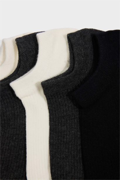 Erkek 5'li Pamuklu Sneaker Çorap