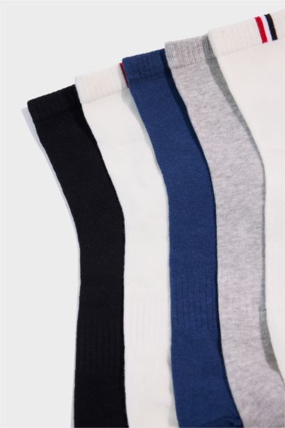 Erkek 5'li Pamuklu Soket Çorap