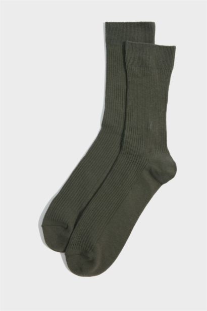 Erkek 5'li Pamuklu Uzun Çorap