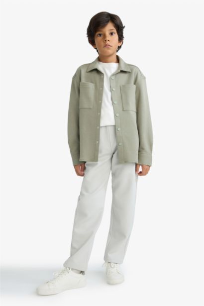 Pantalon à taille élastique et jambes droites pou garçon