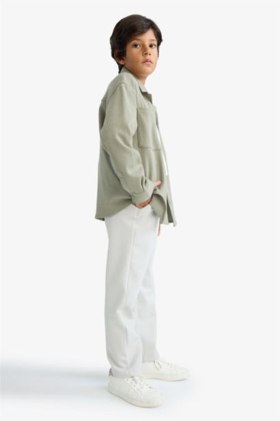 Pantalon à taille élastique et jambes droites pou garçon