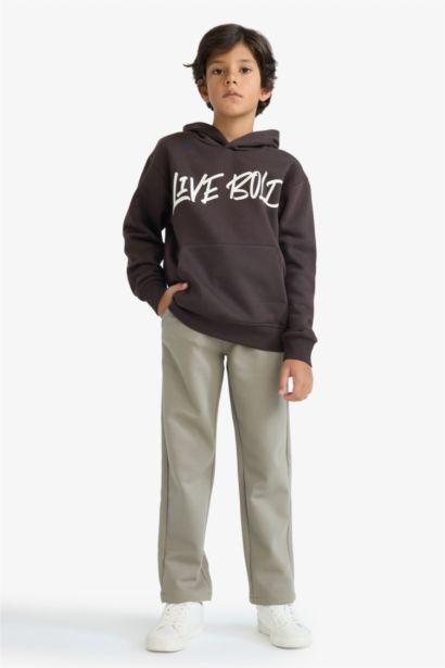 بنطلون اولادي قصة عادية وخصر مطاطي