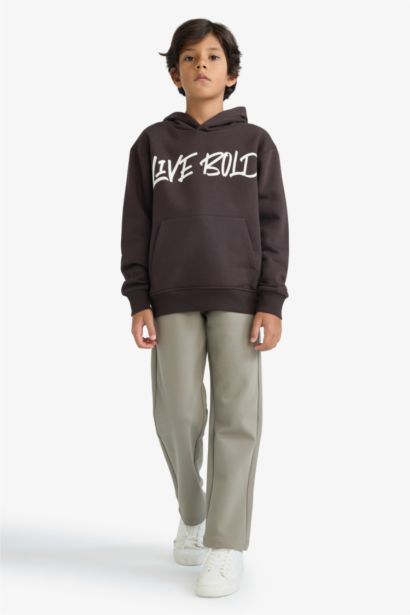 بنطلون اولادي قصة عادية وخصر مطاطي