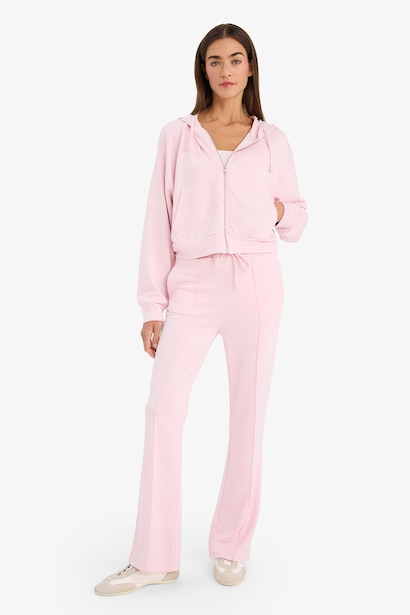 Loose Fit Zip-Up Modal Hoodie