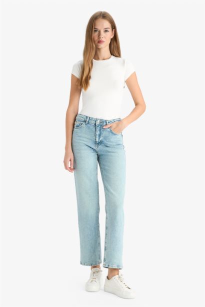 Comfort Straight Regular Waist Ankle Length Jeans
