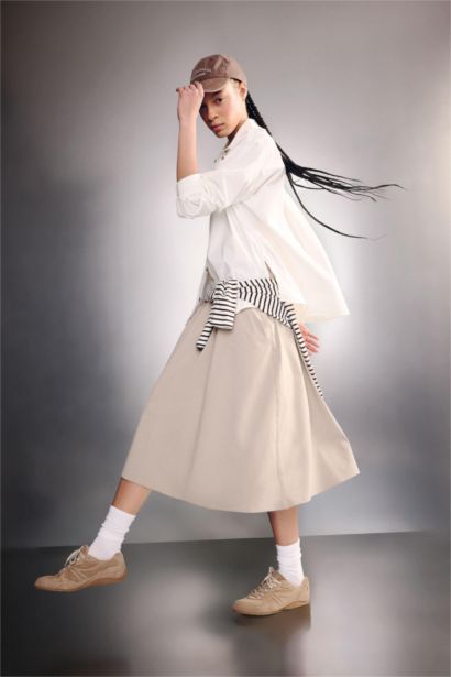 Standard Fit Woven Skirt