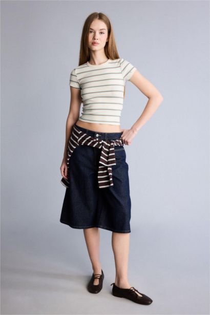 Slim Fit Ribana Short Sleeve T-Shirt