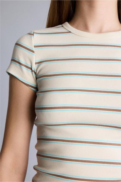 Slim Fit Ribana Short Sleeve T-Shirt