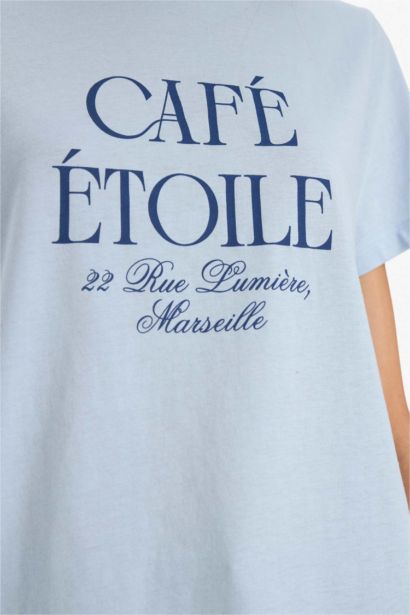 Regular Fit Printed Crew Neck Short Sleeved T-shirt