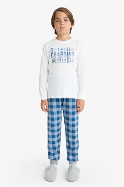 Boy Printed Top Bottoms 2 Piece Pajama Set