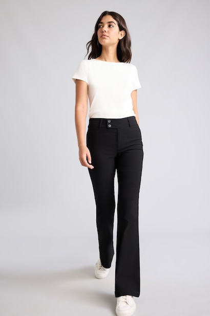 Normal Waist Flare Trousers