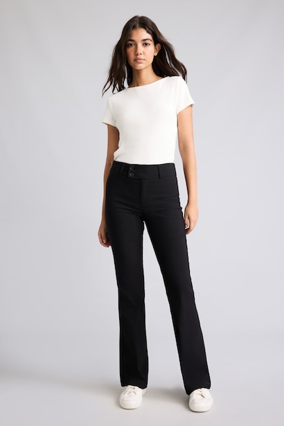 Normal Waist Flare Trousers