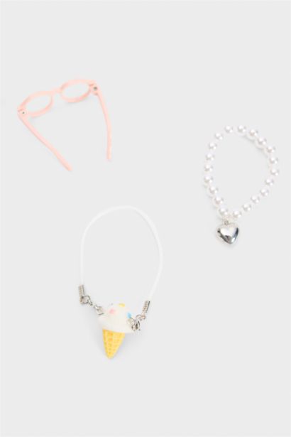 Kadın Mavi Detaylı Giydirilebilir Charm Anahtarlık Kostümü