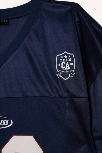 Oversize Fit Printed Short Sleeves T-shirt