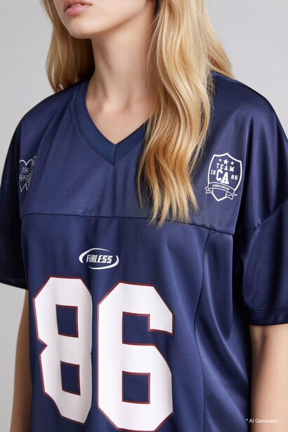 Printed Short Sleeve Oversize T-Shirt