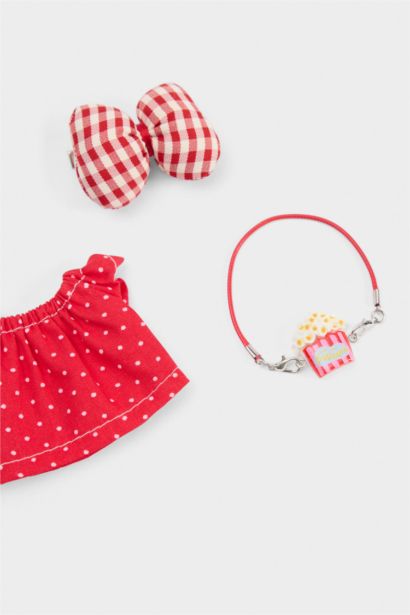 Kadın Kırmızı Detaylı Giydirilebilir Charm Anahtarlık Kostümü