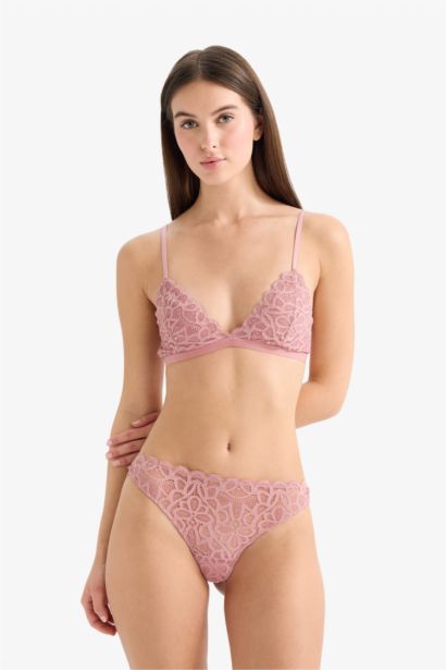 Glittery Lace Brazilian Panty