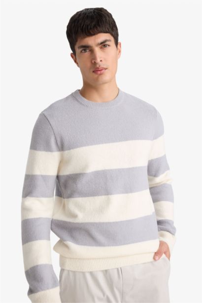 Pull tricot à col rond Coupe standard