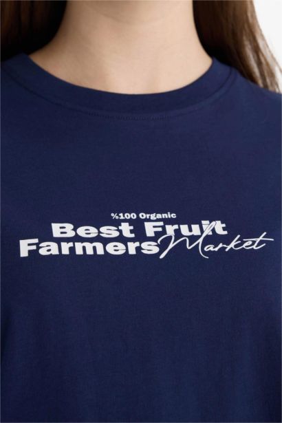 Футболка Oversize с аппликацией