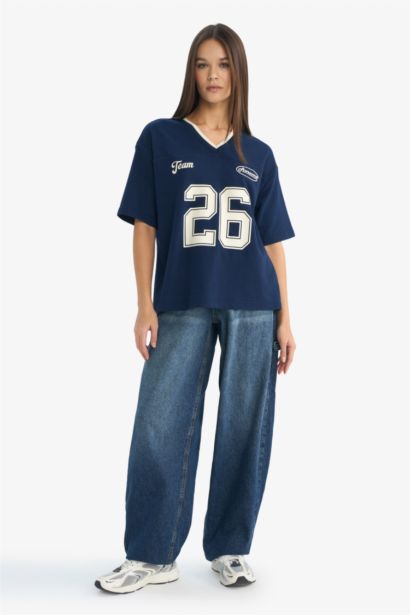 تيشيرت نص ردن اوفر سايز