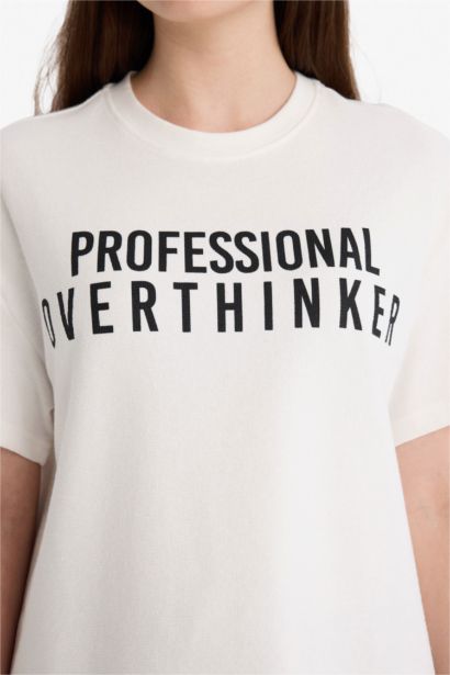 Футболка с принтом Oversize