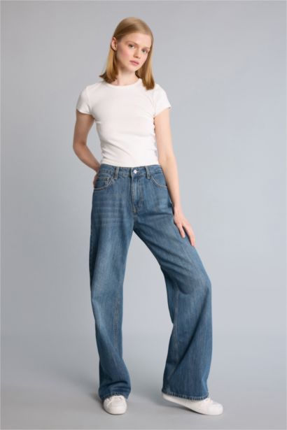 Düşük Bel Low Rıse Wıdeleg Pantolon