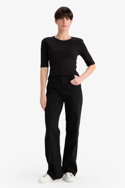 Slim Fit Crew Neck Ribbed Camisole T-Shirt