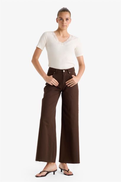 Slim Fit V-Neck Ribbed Camisole T-Shirt