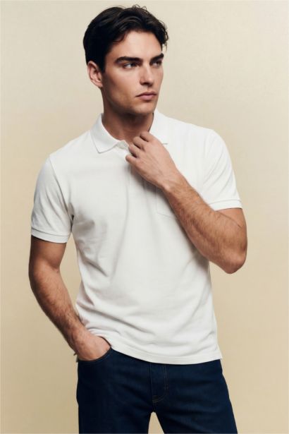 %100 Pamuk Polo Tişört