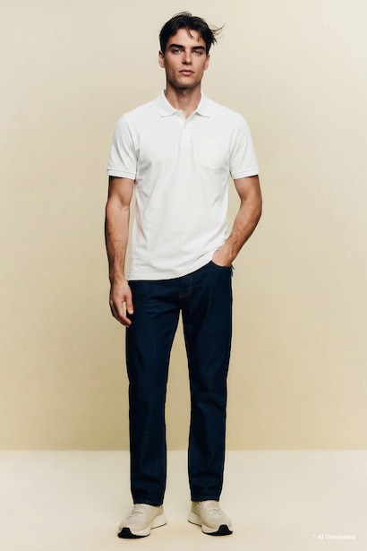 Regular Fit Polo Collar Short Sleeve Polo T-Shirt