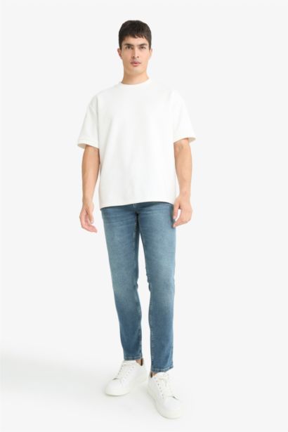 Pedro Slim Fit Dar Kalıp Normal Bel Dar Paça Jean Pantolon