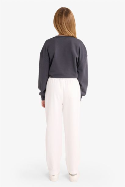 Girl Barrel Fit Elastic Waist Sweatpants