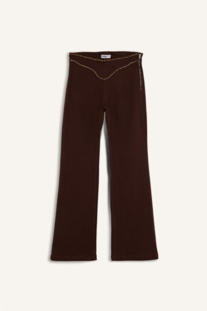 Flare Gabardine Trousers